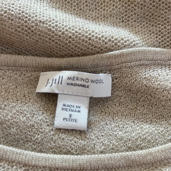 J. Jill Washable Merino Wool Sweater - sz S petite - Picture 5 of 6